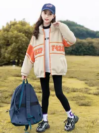 2357高端专享夹棉毛毛衣桔色