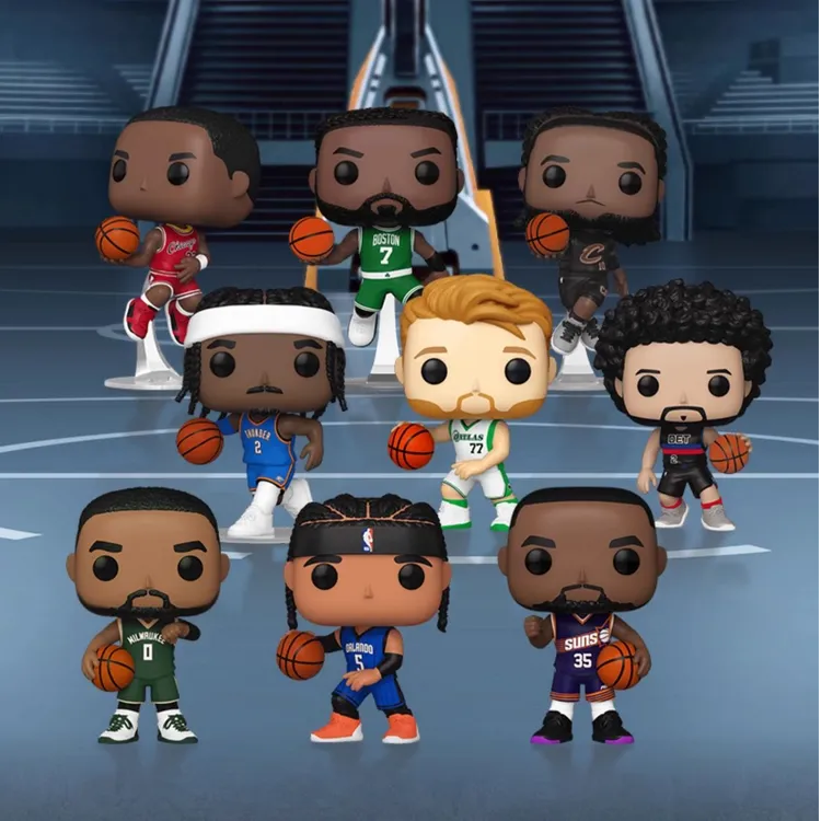 Funko篮球NBA乔丹奥尼尔加兰詹姆斯杜兰特班切罗库里摆件礼物