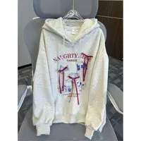 韩版东大门可爱猫咪立体蝴蝶结女童一体绒卫衣 A635 635 Q1