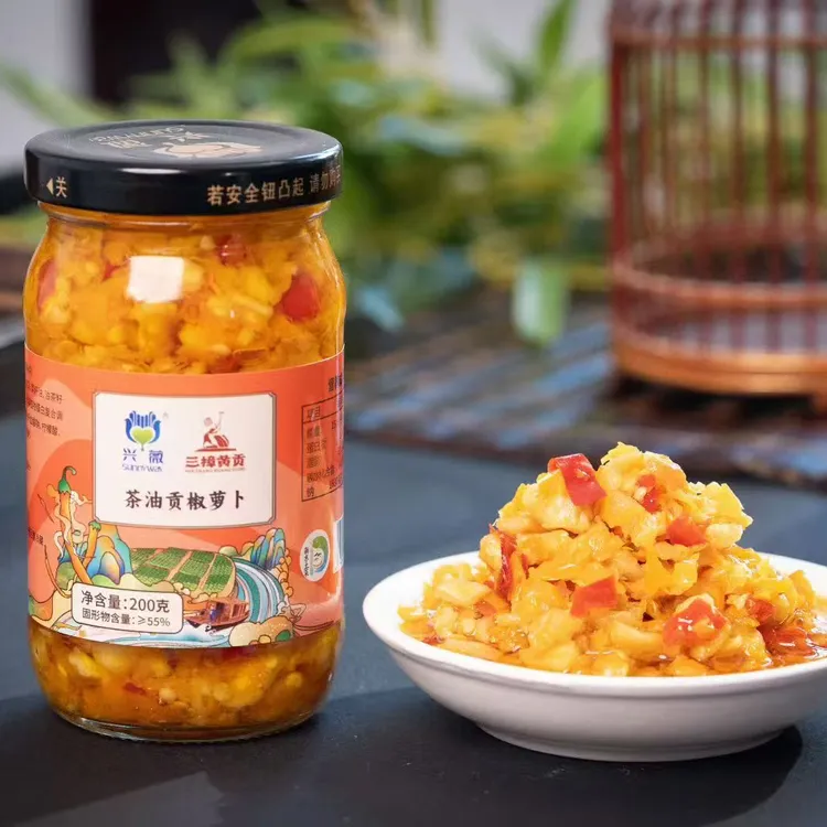 兴薇茶油贡椒萝卜开胃下饭懒人必备下饭菜  