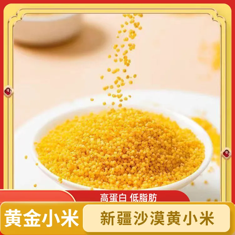 新疆沙漠黄小米老品种小米现磨现发孩子辅食粗粮老人喜爱正宗精品
