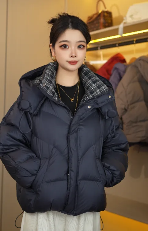 [男女同款黑标羽绒服] 新款冬季高端专柜白鸭绒羽绒服