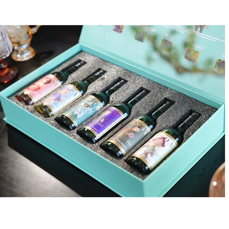 【夏资】快乐家族葡萄酒187礼盒 /一次体验6种口感/果香浓郁/送礼