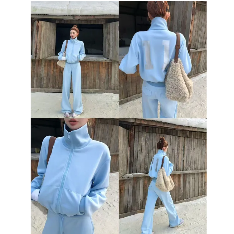 婉君【韩高练习生】加绒银狐绒 秋季时尚数字休闲上衣LWJ25B2TZ1978