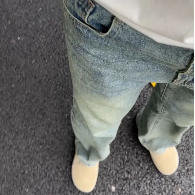 【直筒复古】做旧休闲牛仔裤百搭水洗牛仔裤