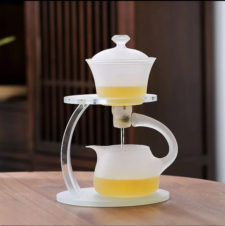 高档专用自动磁吸式泡茶壶手工感应出水泡茶一整套茶壶茶具创意