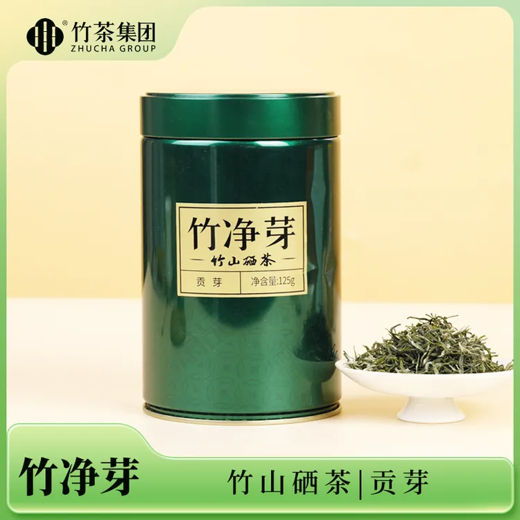 竹茶集团/竹净芽贡芽竹山高山云雾茶罐装125g