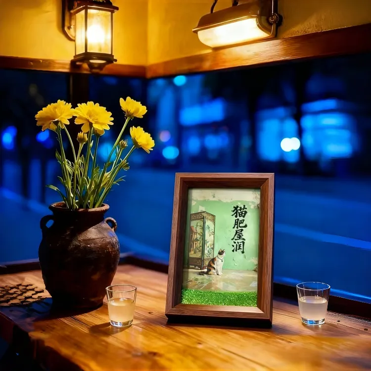 6寸10*15流沙相框摆台高清照片装饰品桌面摆台生日礼物送闺蜜朋友