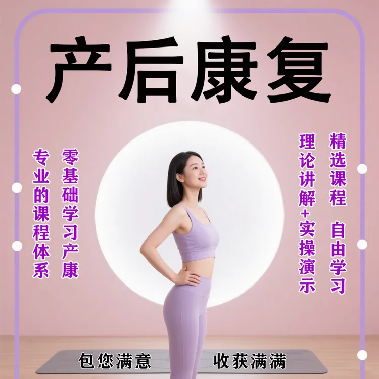 产后康复技能课:产后 3 天护理+ 腹直肌初步放松手法提升竞争