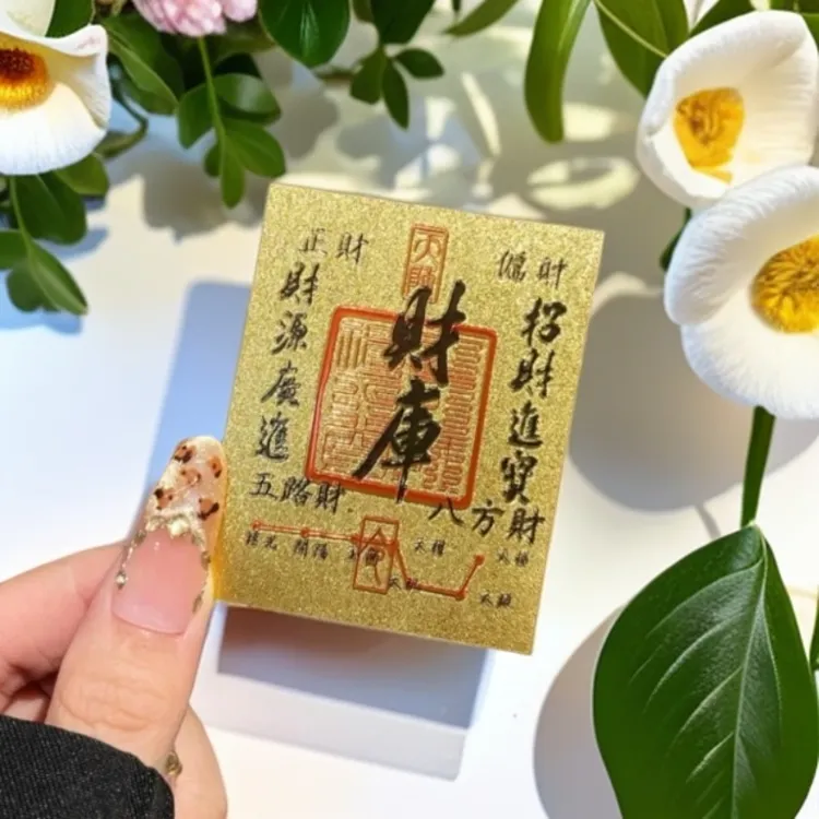 【正品高质量】财库手机贴纸五路财神家居创意饰品鲤鱼莲花
