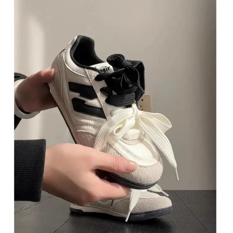 复古增高阿甘德训鞋女2025春秋百搭舒适休闲板鞋新款小白鞋