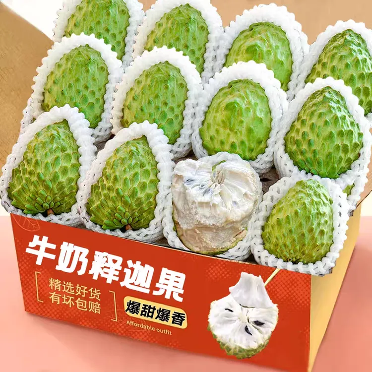 现货新鲜释迦果牛奶凤梨林檎软糯香甜多汁应季热带佛头2斤-5斤