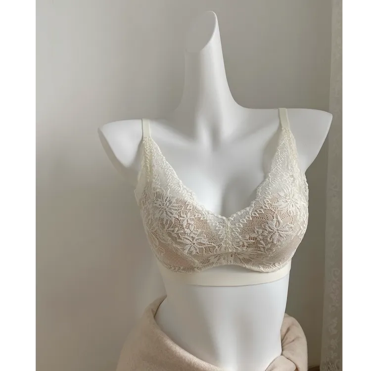 法式性感纯欲风蕾丝内衣女小胸聚拢显大收副乳防下垂无钢圈文胸罩