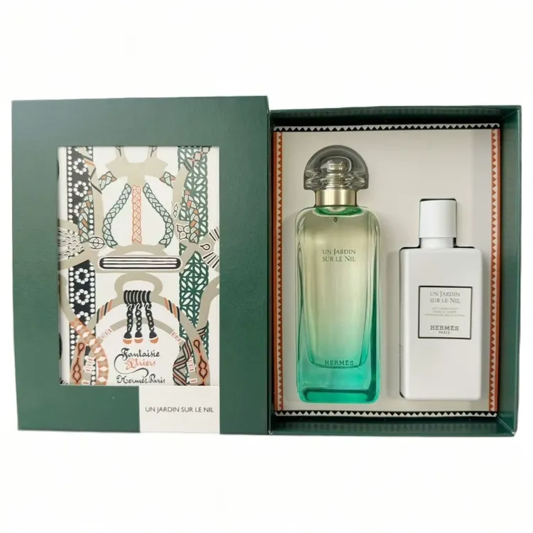 Hermes/爱马仕尼罗河花园香水套装 香水100ml+乳液80ml