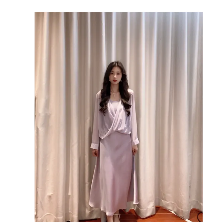 IEF/爱依服2025夏秋季新款韩版成熟优雅气质显瘦通勤百搭里外套裙