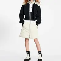 未使用 LouisVuitton/路易威登 拼接针织拉链连衣裙 38 FMDR10