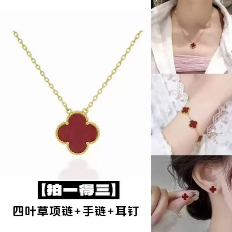 钛钢项链 镀k金 设计师款 气质精美经典百搭项链防水不掉