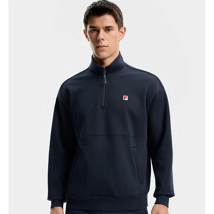 Fila/斐乐男款【柔软亲肤】秋新款百搭户外休闲针织上衣A11M543206F