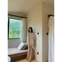 黄亮Elovey 不压身高棉羊毛针织小鱼尾半身裙百搭两色长款半裙