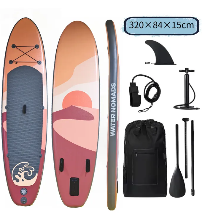 海南三亚双人充气冲浪板SUP海上冲浪板浆板便携加宽冲浪板