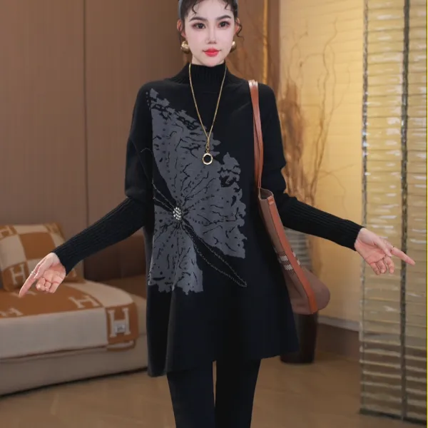 重磅加厚【破茧】宽松冬季保暖秋冬百搭显瘦女毛衣上衣-7585#