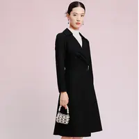 【晨粉专享价】冬季商场同款奢雅高级感显瘦通勤圆领长袖连衣裙