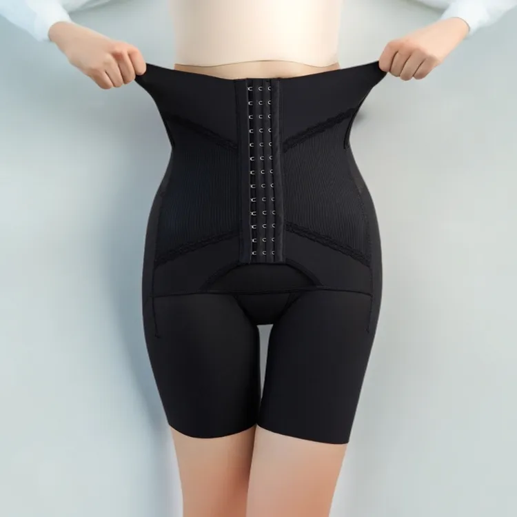 工厂直销运动内裤产后收腹裤束腰塑形提臀排扣塑身裤美体裤