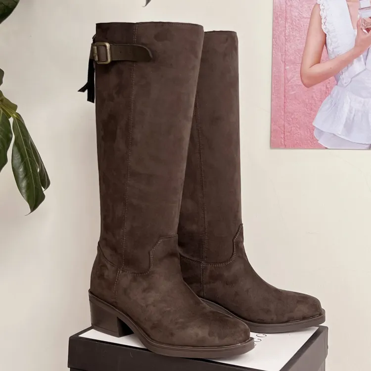 糖糖丨西部狂想丨显瘦神靴ins时尚高靴城职场切尔西;EQX55649