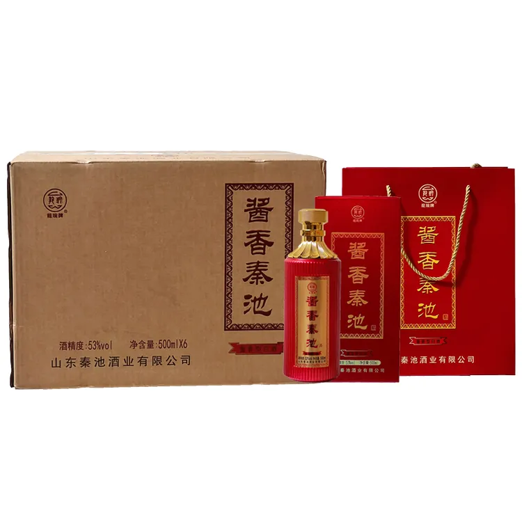 秦池53度500ml酱香秦池酱香型白酒纯粮固态发酵口粮酱香53度