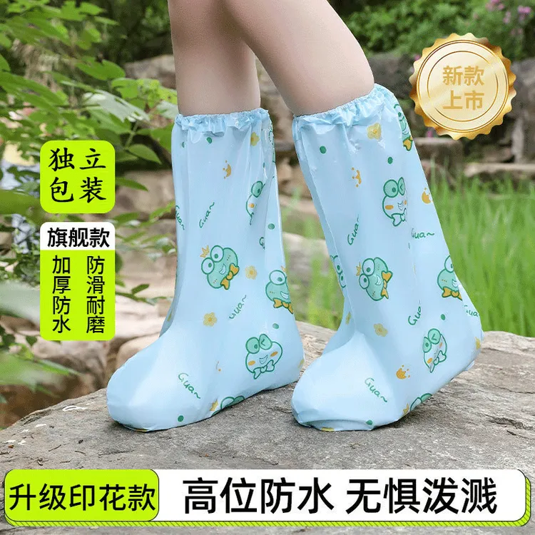 儿童一次性雨鞋套雨天防水防滑加厚耐磨脚套外穿防雨鞋套反复使用