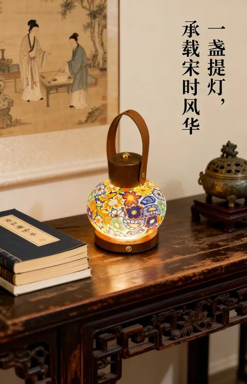 【宋璃光-满庭芳】宋式美学台灯客厅台灯手工国风新中式复古风