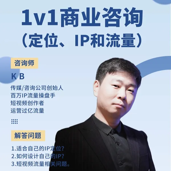 1v1商业IP付费咨询（线上）