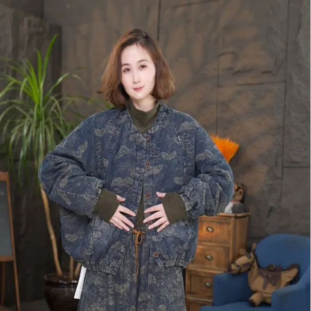 【亭台楼阁加厚棉服】大码宽松保暖棉衣外套秋冬百搭休闲棉袄