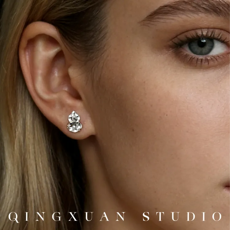 925银耳饰 QINGXUAN*小葫芦耳钉