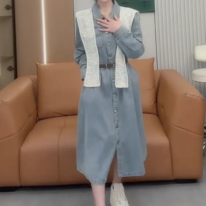 2025夏季新款时尚显瘦气质女士网红休闲洋气连衣裙百搭款D6219