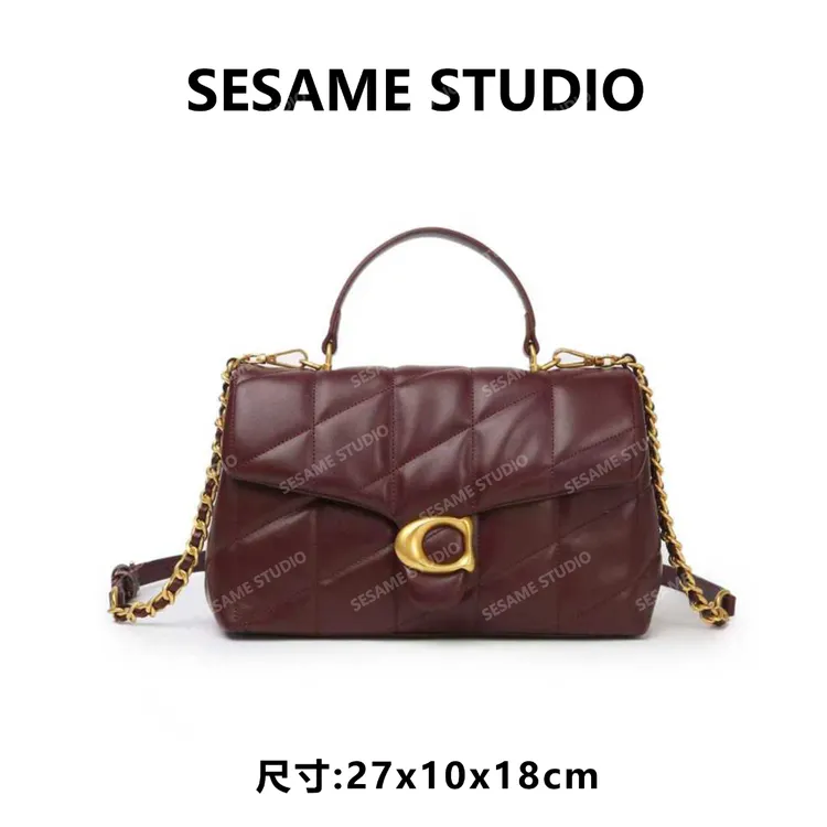 【芝麻集】BF-66672-酒红色休闲时尚百搭腋下女包