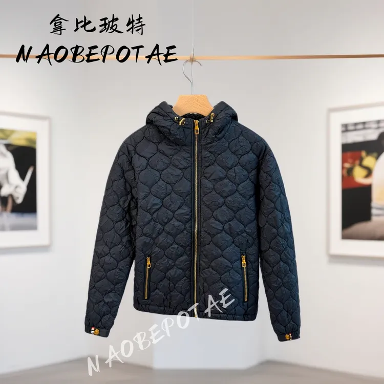 NAOBEPOTAE  高端潮流轻奢保暖连帽棉衣男款夹棉夹克秋冬新款