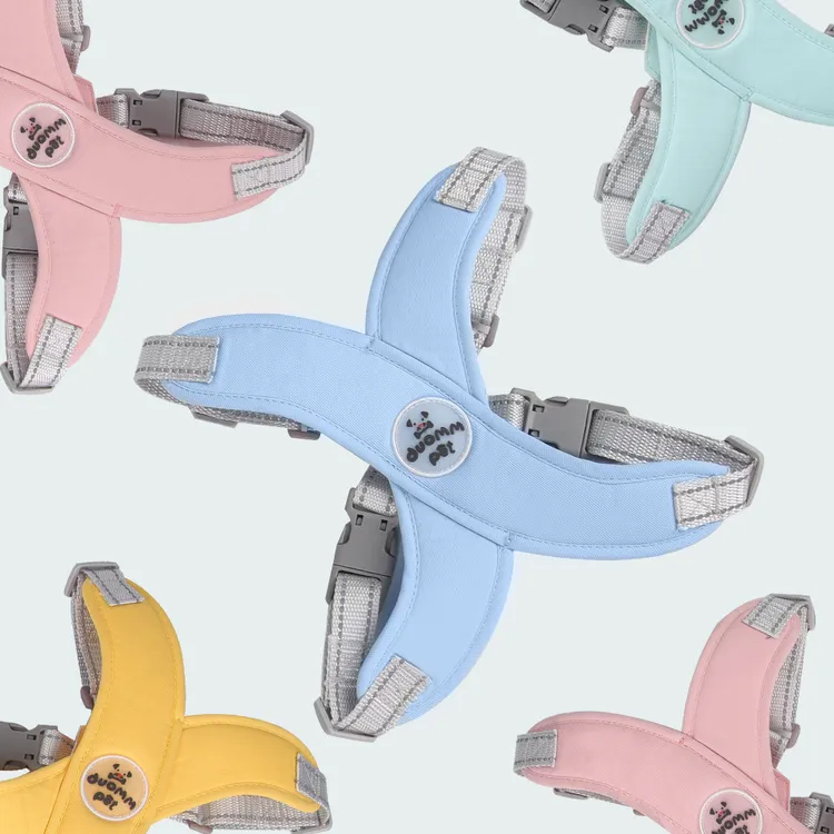 狗狗牵引绳泰迪小狗可调节背心式胸背带柯基小体比熊遛狗绳牵引绳