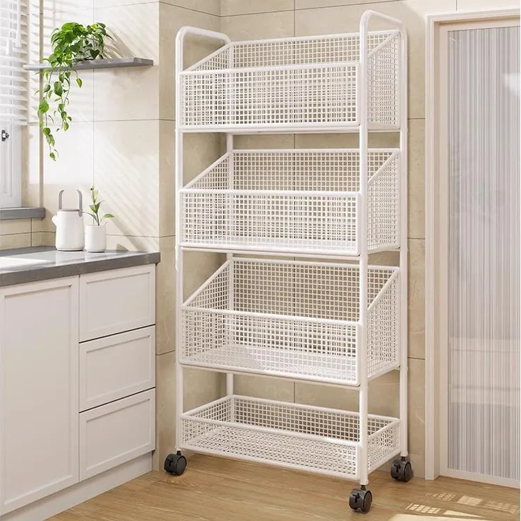 厨房蔬菜置物架放水果家用落地多功能收纳台面调料多层菜篮菜架子