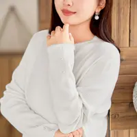 MsShe大码女装2025冬装钉珠半高领坑条打底毛衣J~F2509003