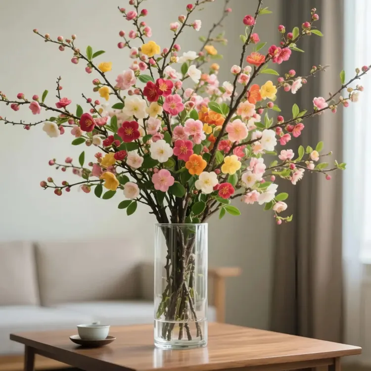 【冬天开花】鲜枝浓香型水培梅花枝带花苞室内耐寒花卉绿植懒人好养