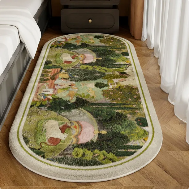 法式复古卧室客厅地毯冬天可睡可坐房间地垫冬季加厚床边毯高级感