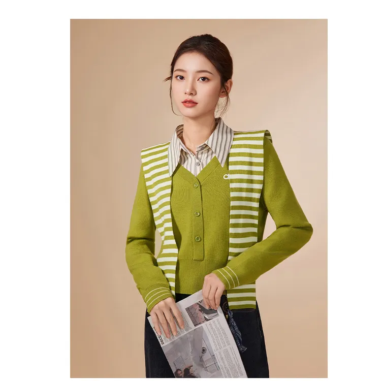 IEF/爱依服2025新款秋季时尚高级显瘦温柔女人味百搭毛织上衣