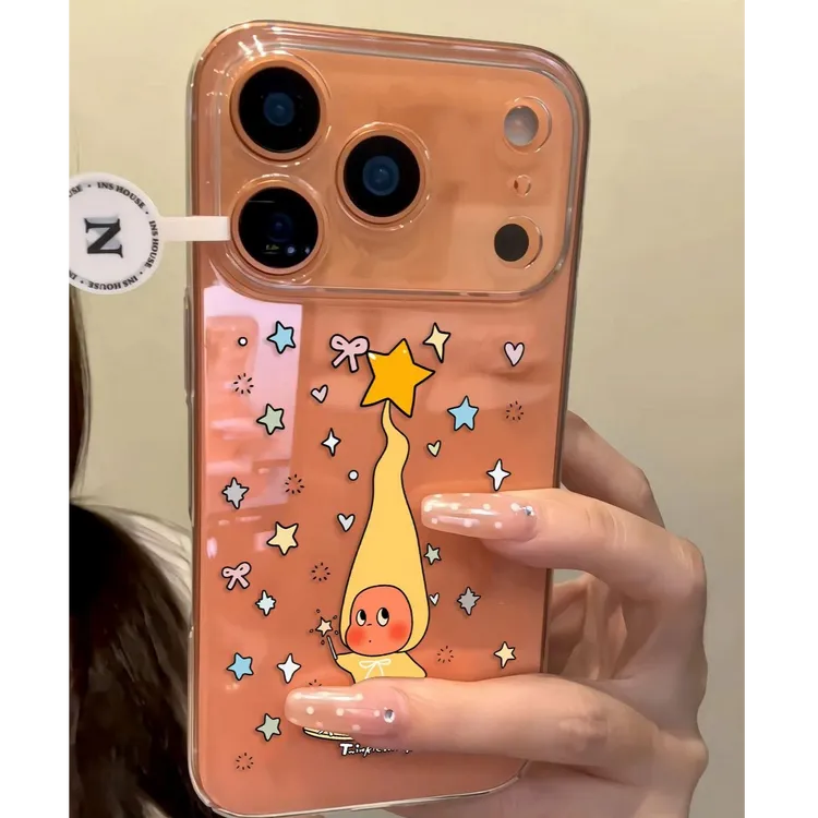 星星人魔法棒适用iPhone17Promax手机壳苹果16透明15新款14软胶13