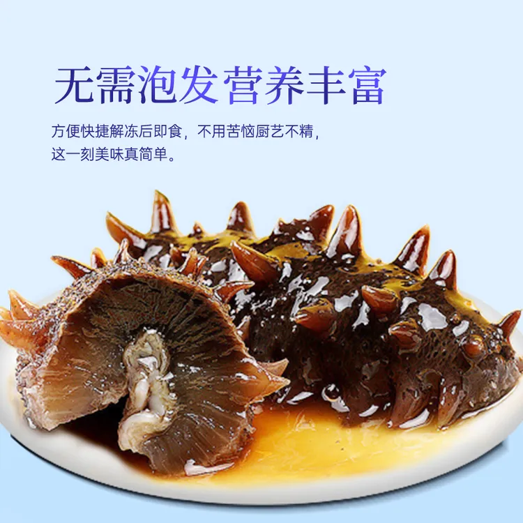 【买两斤送一斤 10头/斤 送4头鲍鱼】鲜蒸开袋即食独立包装鲜食海参