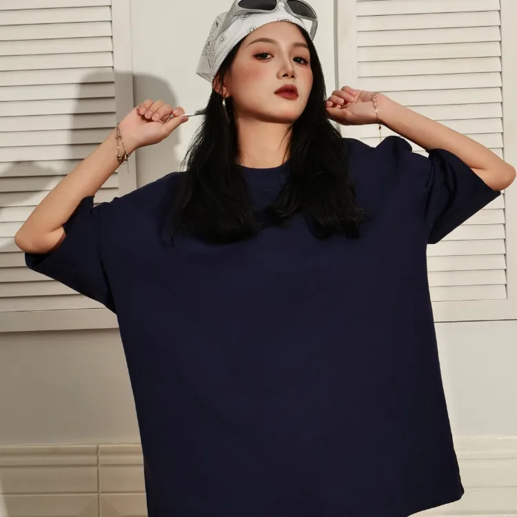 KIMPAEZU/菁牌E族双纱男女短袖t恤320克重榜潮牌半袖夏季上衣服