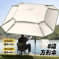 加厚加大万向折叠户外钓鱼伞防晒防雨防风专用露营摆摊伞