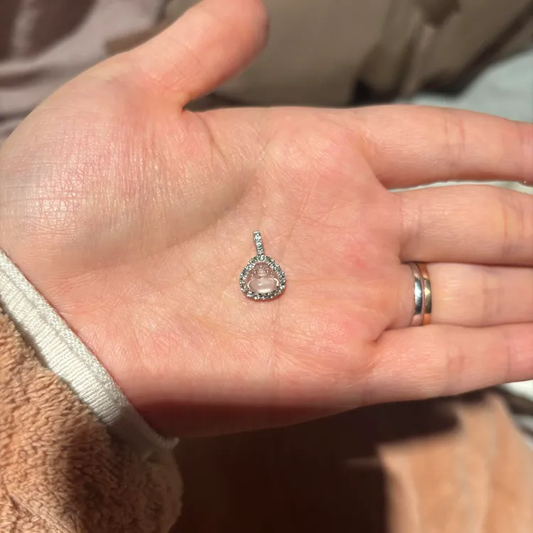 吊坠 【洁白佛公】镀18k色迷你小提溜万能扣吊坠小滴溜挂坠百