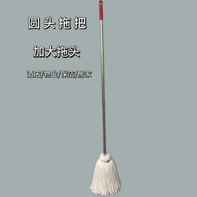 家用加厚棉线圆拖一拖即净吸水新款爆款拖把墩布