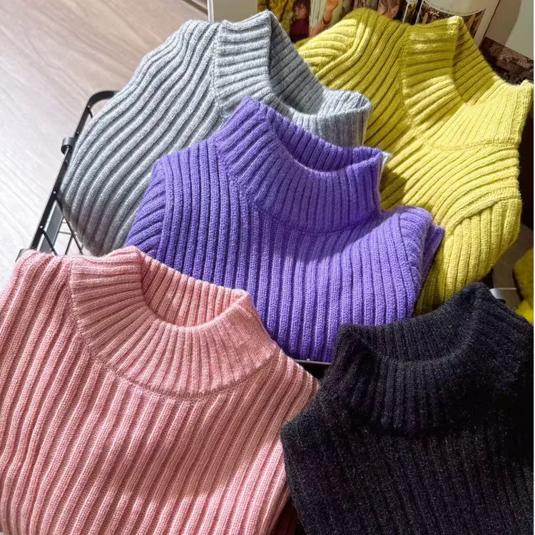 509024  秋季毛衣打底衫2025新款男孩女孩春秋装针织衫